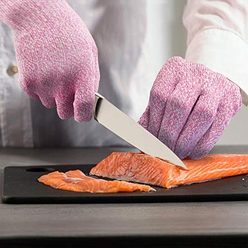 EVRIDWEAR Cut Resistant Gloves Food Grade Level 5 Kitchen Safety P...