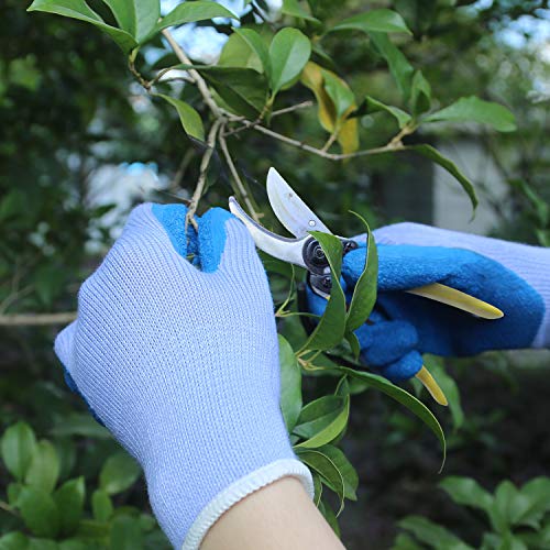 EvridWear Rough Rubber Grip Latex Palm Coated Safety Gloves for Me...