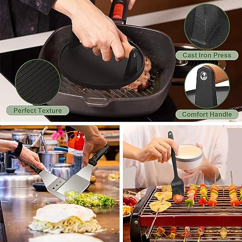 Griddle Accessories Set of 30, Flat Top Grill Accessories Set for ...
