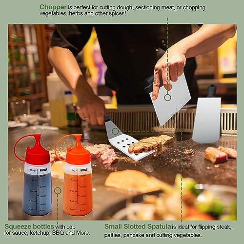 Griddle Accessories Set of 30, Flat Top Grill Accessories Set for ...