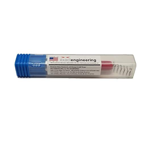 Diamond Drag Engraver, Spring Loaded, 1/2 Shank x 120 Degree