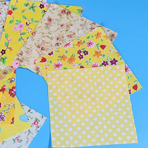 Exceart 10 Pcs Quarter Fabric Squares Quilting Cotton Twill Printe...