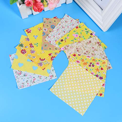 Exceart 10 Pcs Quarter Fabric Squares Quilting Cotton Twill Printe...