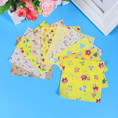 Exceart 10 Pcs Quarter Fabric Squares Quilting Cotton Twill Printe...