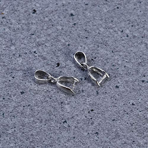 Exceart 100 Pcs Metal Pinch Clip Bail Bead Pendant Connector Jewel...