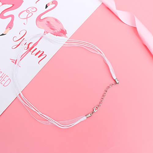 Exceart 100Pcs Waxed Necklace Cord with Clasp Wax Ropes Lanyard Ne...