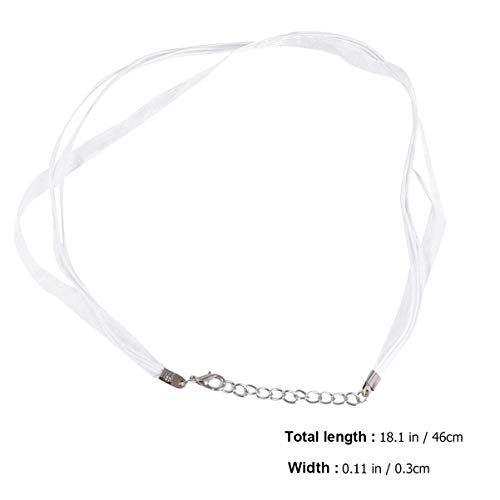 Exceart 100Pcs Waxed Necklace Cord with Clasp Wax Ropes Lanyard Ne...
