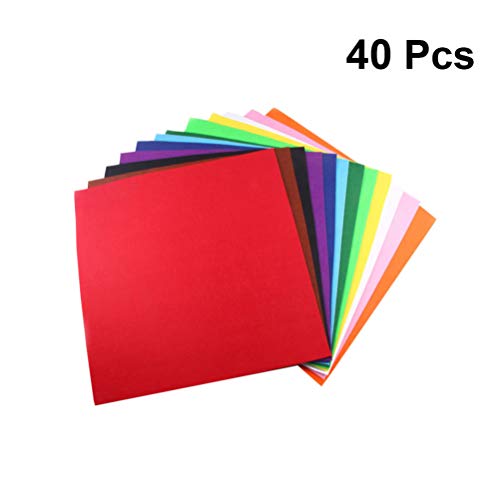 Exceart 40pcs Non-Woven Fabric Patchwork Fabric Squares Assorted C...