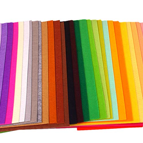 Exceart 40pcs Non-Woven Fabric Patchwork Fabric Squares Assorted C...