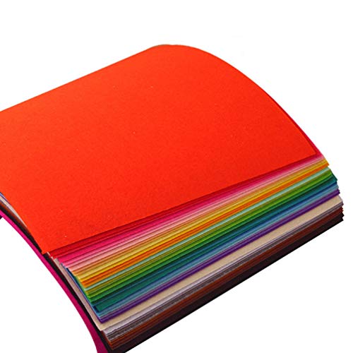 Exceart 40pcs Non-Woven Fabric Patchwork Fabric Squares Assorted C...