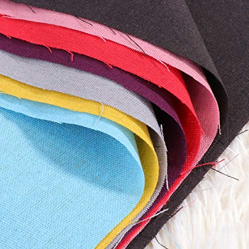 Exceart Cotton Linen Craft Fabric for Patchwork Sewing Needlework ...