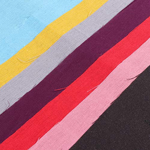 Exceart Cotton Linen Craft Fabric for Patchwork Sewing Needlework ...