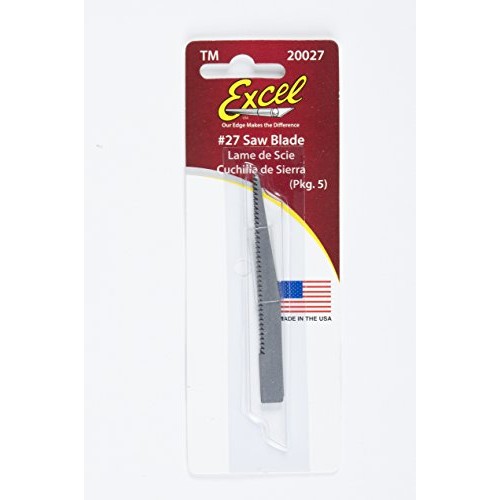 Excel Blades #27 Heavy Duty Saw Hobby Blade, 5 Pack, American Made...