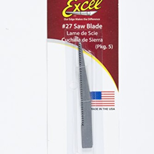 Excel Blades #27 Heavy Duty Saw Hobby Blade, 5 Pack, American Made...