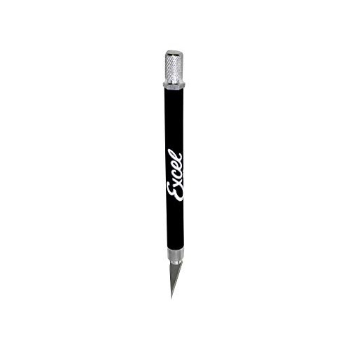 Excel Blades K18 Soft Grip Black Hobby and Craft Knife, with 15#11...