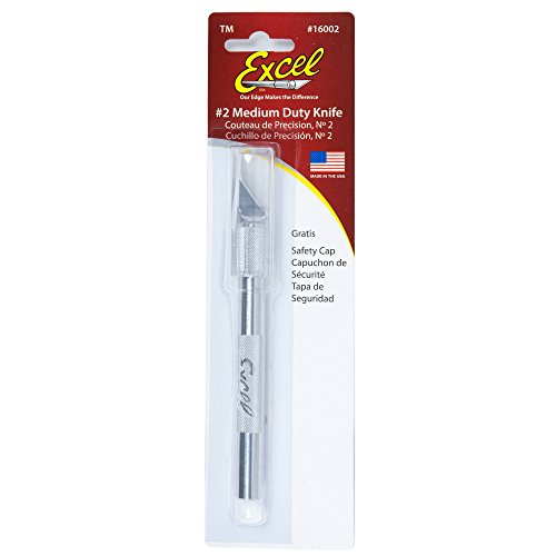 Excel Blades K2 Hobby Knife with Safety Cap, American Made Medium ...