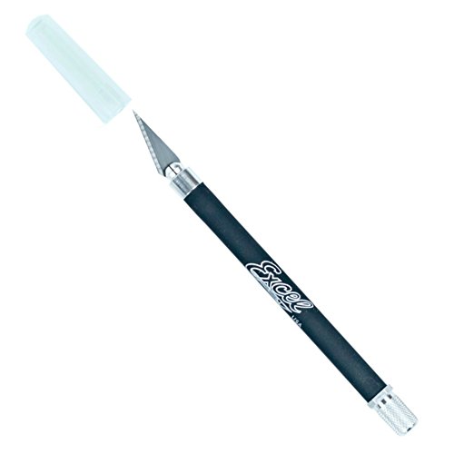 Soft Grip Hobby Knife, Excel Blades K18 with Safety Cap, American ...