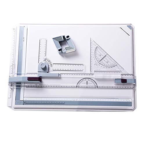 ExGizmo A3 Drawing Table Board, Adjustable Measuring System Angle ...