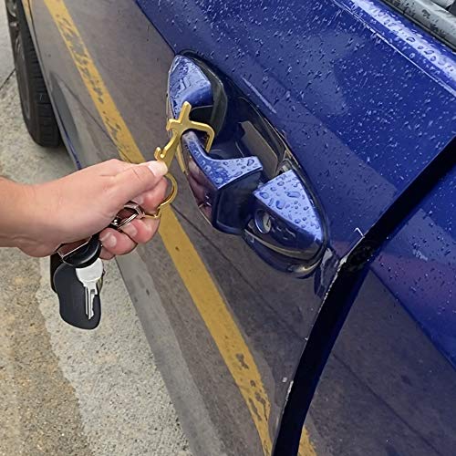 Germ Key Tool, No Touch Door Opener, Clean Key, Brass Door Opener,...