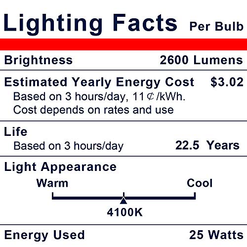 Explux 250W Equivalent Ultra Bright PAR38 LED Flood Light Bulbs, 2...