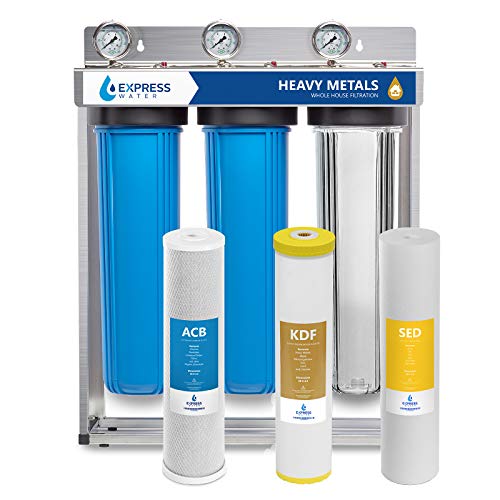 Express Water Heavy Metal Whole House Water Filter – 3 Stage Home ...
