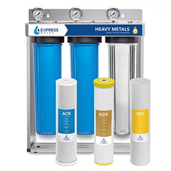 Express Water Heavy Metal Whole House Water Filter – 3 Stage Home ...