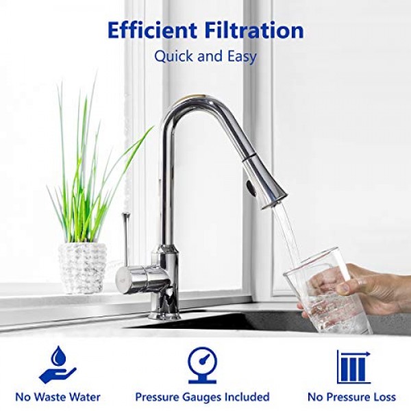 Express Water Whole House Water Filter, 3 Stage Home Water Filtrat...
