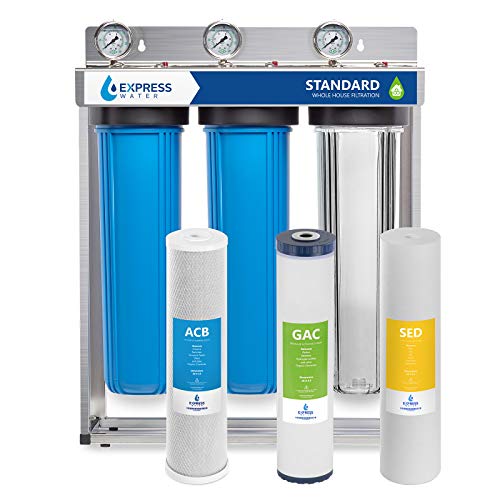 Express Water Whole House Water Filter, 3 Stage Home Water Filtrat...