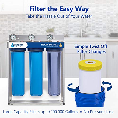 Express Water – Whole House Heavy Metal Water Filter Set – 3 Stage...