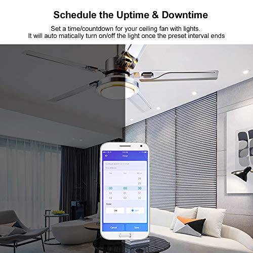 Extaum SONOFF IFan03 WiFi Smart Switch Ceiling Fan Light Controlle...