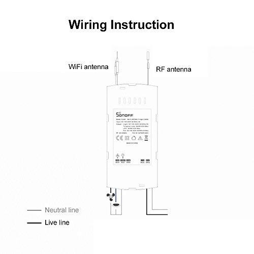 Extaum SONOFF IFan03 WiFi Smart Switch Ceiling Fan Light Controlle...