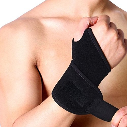 Exteren Adjustable Gym Wrist Band Brace Guard Professional Wrist W...