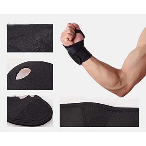 Exteren Adjustable Gym Wrist Band Brace Guard Professional Wrist W...