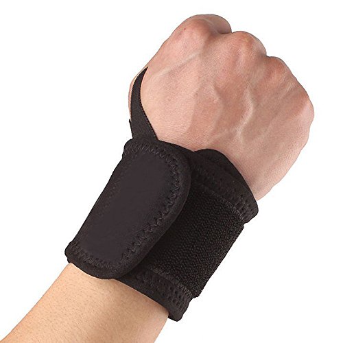 Exteren Adjustable Gym Wrist Band Brace Guard Professional Wrist W...