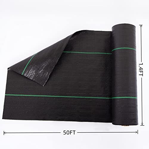 EXTRAEASY Garden Weed Barrier Landscape Fabric,Weed Block Fabric H...