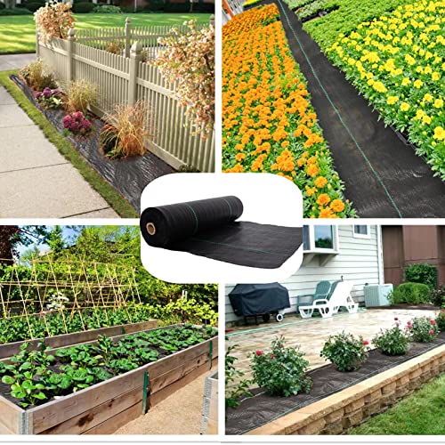 EXTRAEASY Garden Weed Barrier Landscape Fabric,Weed Block Fabric H...