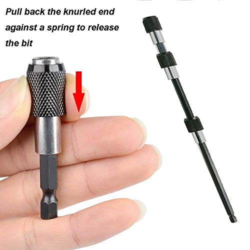 Eyech 3Pcs 1/4 Inch Hex Shank Magnetic Drill Bit Extension Quick R...