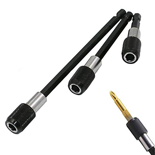 Eyech 3Pcs 1/4 Inch Hex Shank Magnetic Drill Bit Extension Quick R...