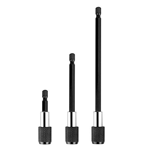 Eyech 3Pcs 1/4 Inch Hex Shank Magnetic Drill Bit Extension Quick R...