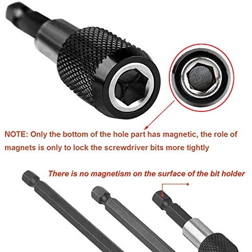 Eyech 3Pcs 1/4 Inch Hex Shank Magnetic Drill Bit Extension Quick R...