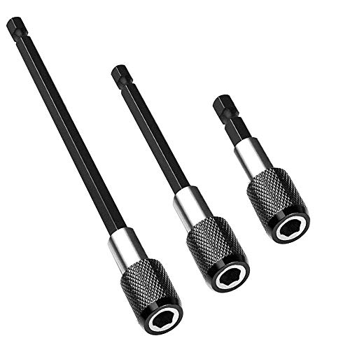 Eyech 3Pcs 1/4 Inch Hex Shank Magnetic Drill Bit Extension Quick R...