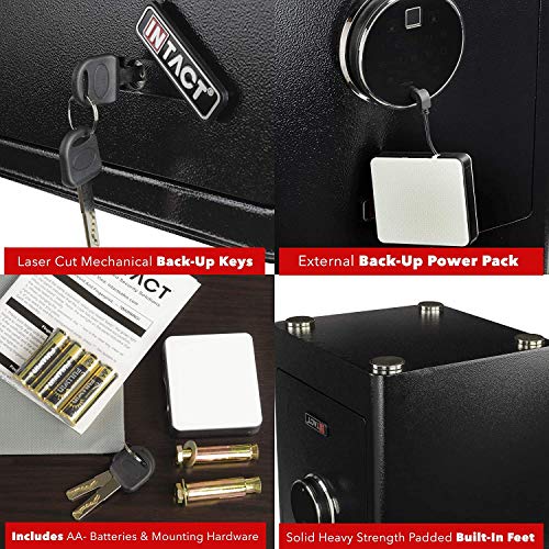 Intact Large Quick Access Biometric Fingerprint Safe With Nex-...