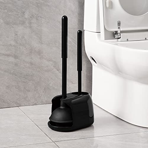 Eyliden Toilet Plunger and Brush, 2 in 1 Toilet Bowl Brush Plunger...
