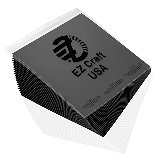 Permanent Adhesive Backed Matte Vinyl Sheets by EZ Craft USA - 12”...