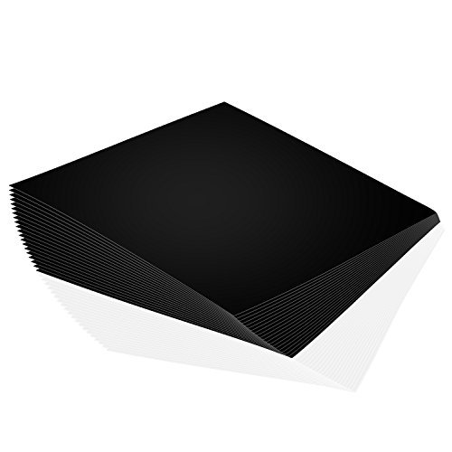 Permanent Adhesive Backed Matte Vinyl Sheets by EZ Craft USA - 12”...