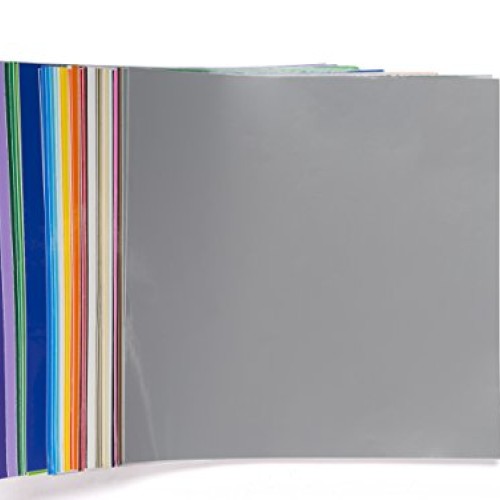 Permanent Adhesive Backed Vinyl Sheets by EZ Craft USA - 12 x 12...