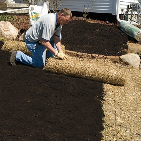 EZ Straw Grass Seed Germination and Erosion Control Blanket 4ft. ...