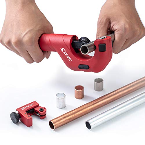 EZARC 2-Piece Tubing Cutter Set with 3/16 to 2-inch Outer Diameter...