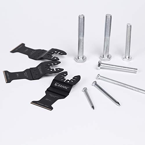 EZARC Oscillating Tool Blades Carbide Multitool Saw Blades for Har...