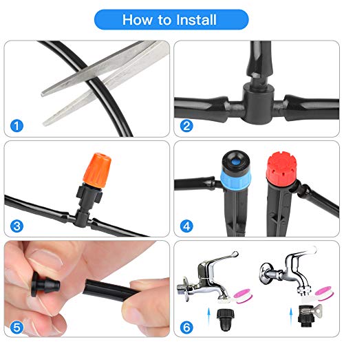 EZESO ESSENTIAL SKINCARE Drip Irrigation Kit - Garden Irrigation S...